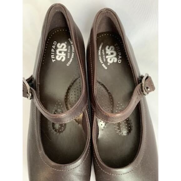 SAS Tripad Brown Women's Comfort Size 7.5 Narrow Comfort Foot Bed Made in USA - Picture 3 of 7
